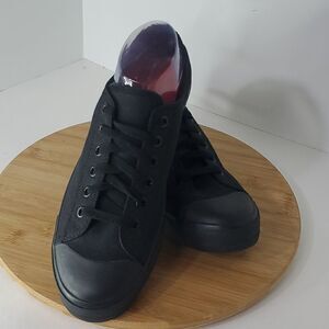 Shoes for Crews Unisex Delray Canvas Lace Up Non-Slip Sneaker M 8.5/ W10